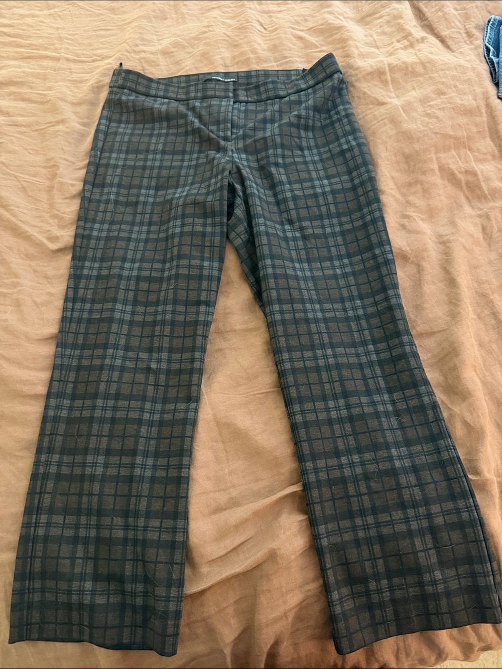 Amanda & Chelsea Plaid Slim Straight Ankle Pants
